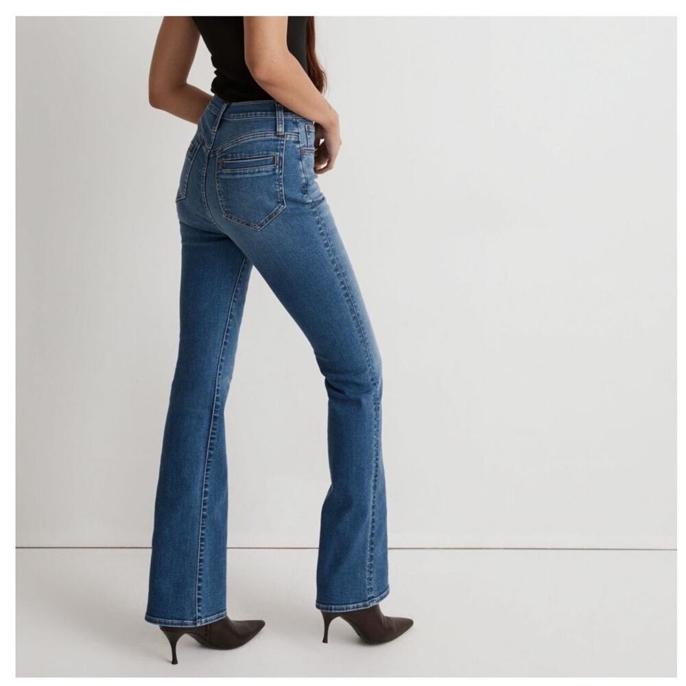 Madewell Womens Skinny Flare Jeans Size 27 Medium Wash Western Rodeo Festival - Picture 3 of 10